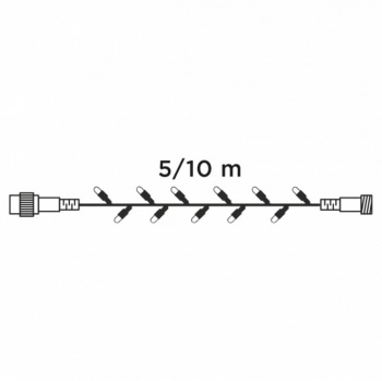 LED svetleći niz Crystaline 50 kom hladno bela KAT 052-2